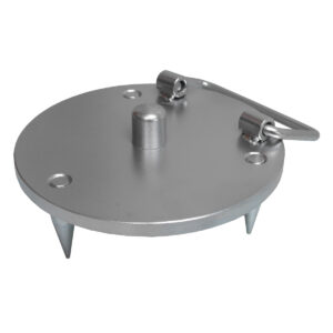 Foot Plate (สีเงิน) ทรงกลม 15cm